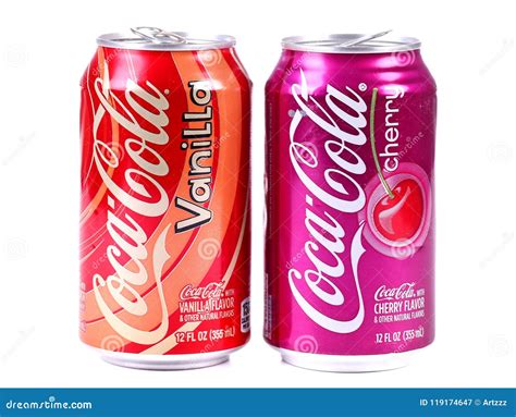 Coca-Cola Vanilla and Coca-Cola Cherry Editorial Photography - Image of ...