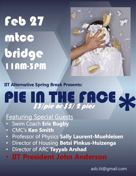 Pie In The Face Flyer Template