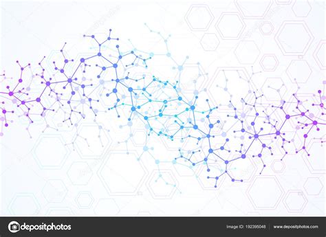 Scientific Molecule Background For Medicine Science Technology Chemistry Wallpaper Or Banner