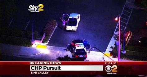 Chp Arrests Pursuit Suspect After Hour Long Chase Through Oc La Cbs