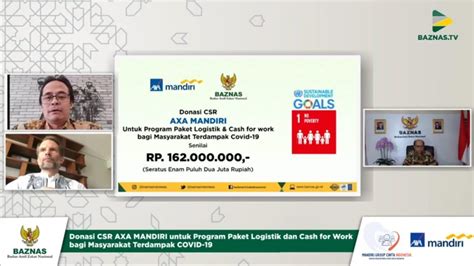 Axa Mandiri Gandeng Baznas Salurkan Donasi Untuk Masyarakat Terdampak