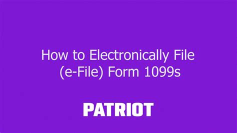 How To Electronically File E File Form Youtube