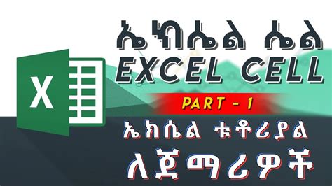 What Is Cell In Excel Beginner Tutorial Part 1 ኤክሴል ለጀማሪዎች Youtube