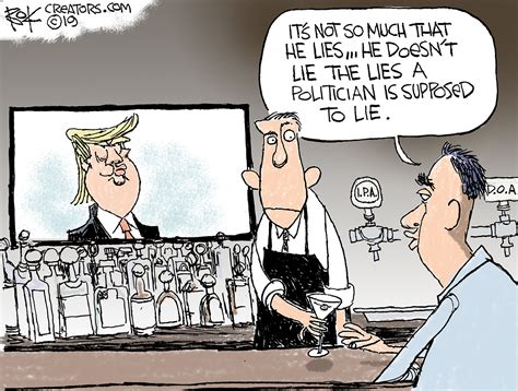 Political Cartoon U S Trump Lying Unlike A Politician The Week