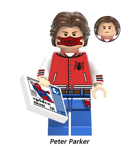 Peter Parker Spider Man Minifigs Fit Lego