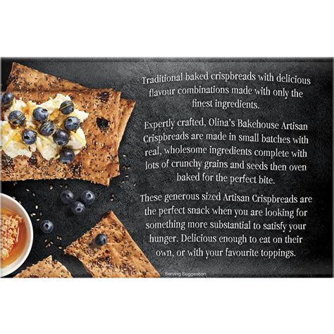 Olina S Bakehouse Bakehouse Artisan Crispbread Fruit Chia G