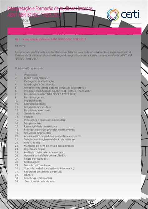 PDF Interpretação e Formação de Auditores Internos ABNT NBR 1