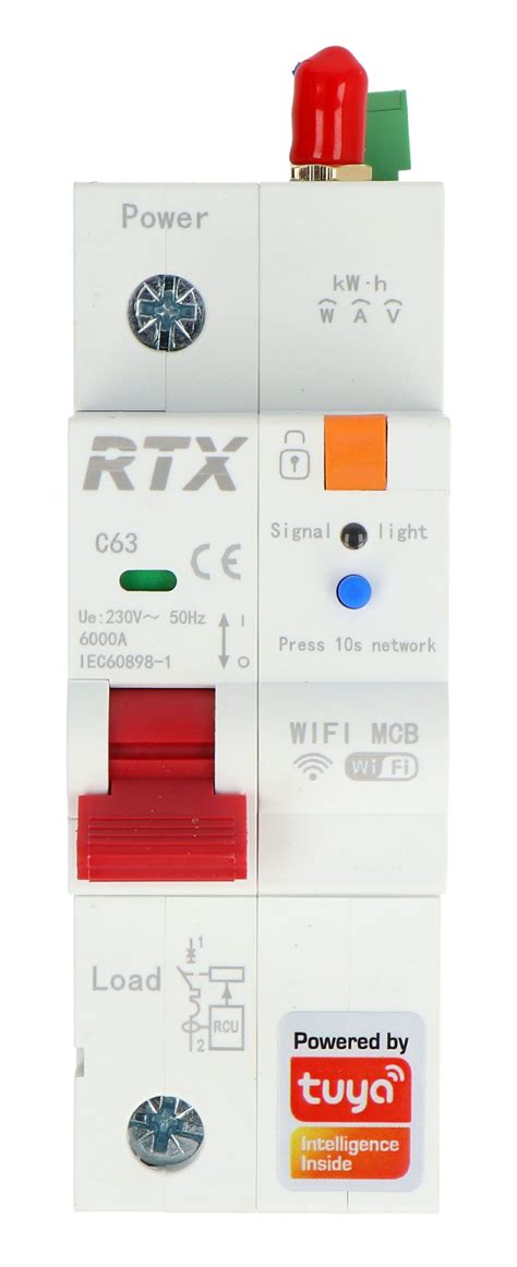 Tuya Single Phase Wifi Fuse With Energy Meter P A Rtx Wcb P