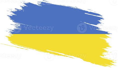 Ukraine Flag With Grunge Texture 12025324 Png