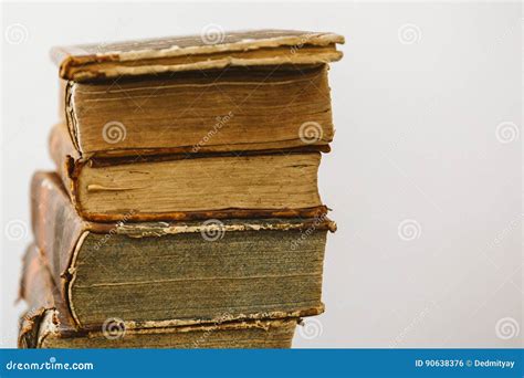 Pile Of Ancient Vintage Books Stock Photo Image Of Literature