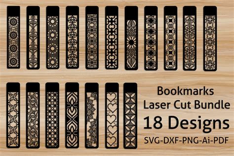 Bookmarks Laserwood Cut Svg Bundle Set Graphic By Rextore · Creative