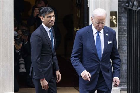 Rishi Sunak Joe Biden In London Middle East Monitor