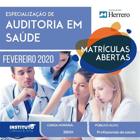 Pós Em Enfermagem Auditoria - Auditoria em Saúde - Pós Graduação em Enfermagem Instituto Ciência & Arte