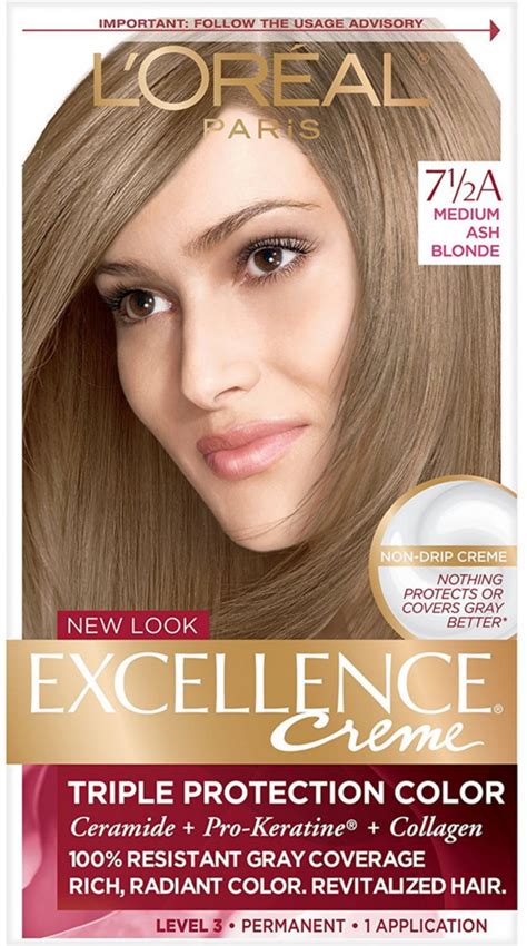 Loreal Paris Excellence Cr Me Permanent Hair Color A Medium Ash Blonde Ea Beauty