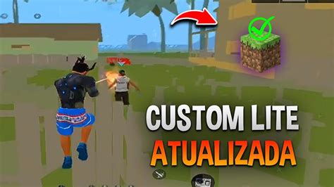 NOVA ATUALIZAÇÃO CUSTOM LITE FREE FIRE 3 MB GRÁFICO DE MINECRAFT