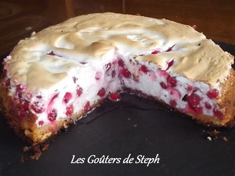 Tarte aux groseilles meringuée Les Goûters de Steph