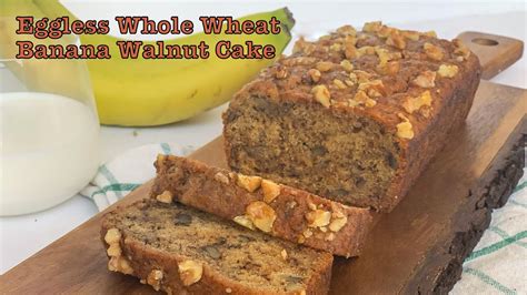 Banana Walnut Cake Recipe Eggless Eggless Banana Cake Recipe How To