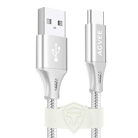 Amazon Agvee Pack Ft Usb C Cable Durable Charger Data Cord