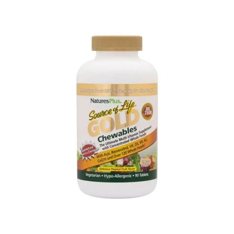 Natures Plus Source Of Life Gold Chewable Multivitamins Rafacare