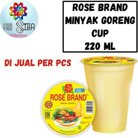 Jual Minyak Goreng Kemasan Gelas Rose Brand Termurah Harga Grosir