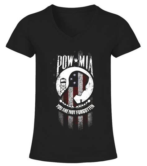 POW MIA American Flag Memorial Day Shirts Limited Edition V Neck