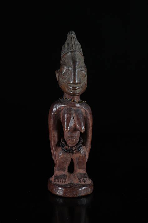 Afrique Nigéria Yoruba ibeji statue en bois sculpté ancienne