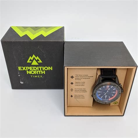 Timex Expedition North Tide Temp Compass Mm Eco Fabric Strap Watch