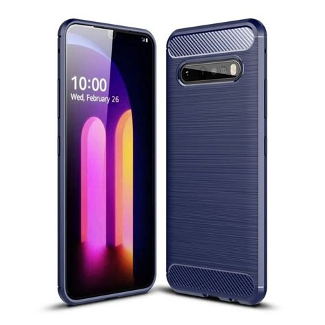 König Design Handyhülle, LG V60 ThinQ Handyhülle Carbon Optik Backcover ...