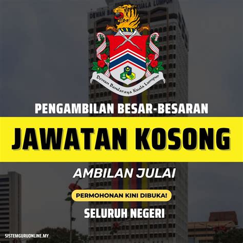 Pengambilan Besar Besaran Jawatan Kosong Dbkl