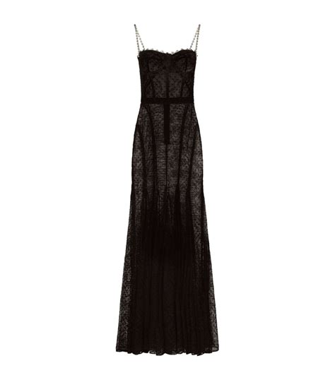 Womens Dolce And Gabbana Multi Tulle Flocked Maxi Dress Harrods Us