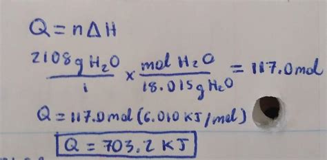 Calculate The Amount Of Heat Required To Melt 2108 G Of Water The