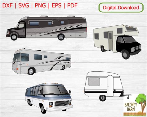 Camper Clipart Wohnmobil Svg Wohnwagen Clipart Camper Etsy Schweiz