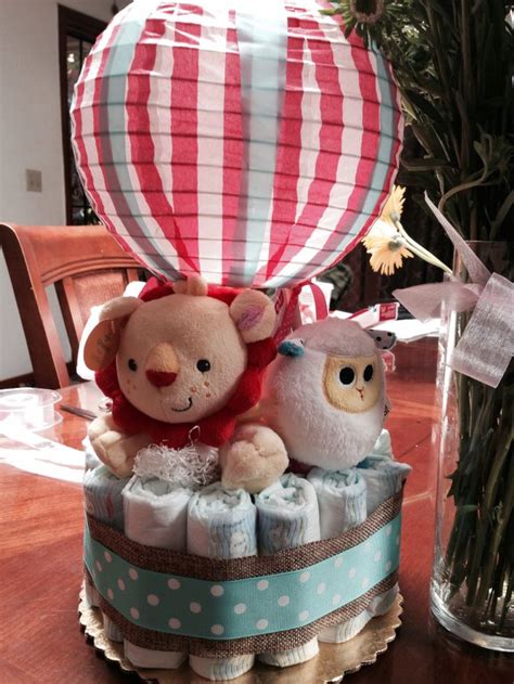Hot Air Balloon Diaper Cake