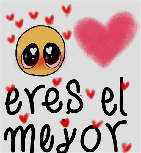 An Image Of I Love You In Spanish With Hearts Around The Word And Two Eyes