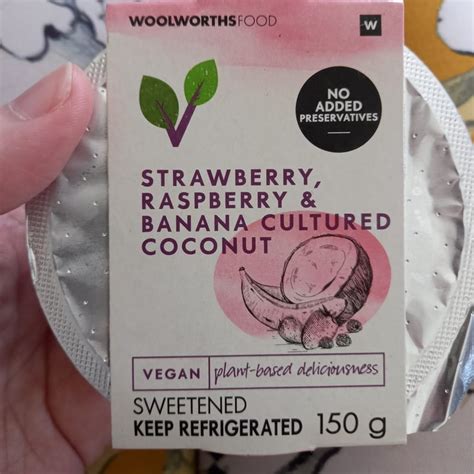 Woolworths Food Strawberry Raspberry Banana Cultured Coconut Review