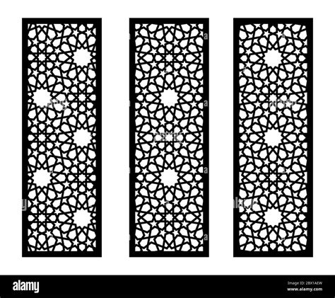 Laser Cut Vector Panel Screen Fence Divider Cnc Decorative Pattern