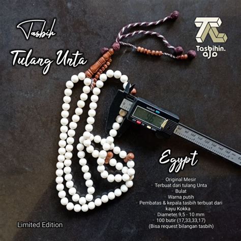 Jual ORIGINAL MESIR TASBIH TULANG UNTA DAN MIX KOKKA BULAT Shopee