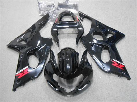 Motorcycle ABS Plastic Bodywork Fairing Set Kit Black For Suzuki