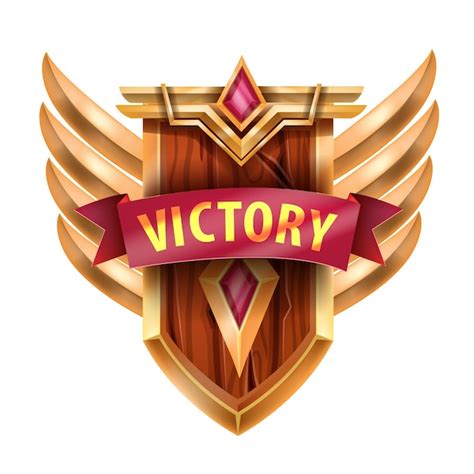 Premium Vector Victory Game Badge Vector Icon Ui Trophy Achievement