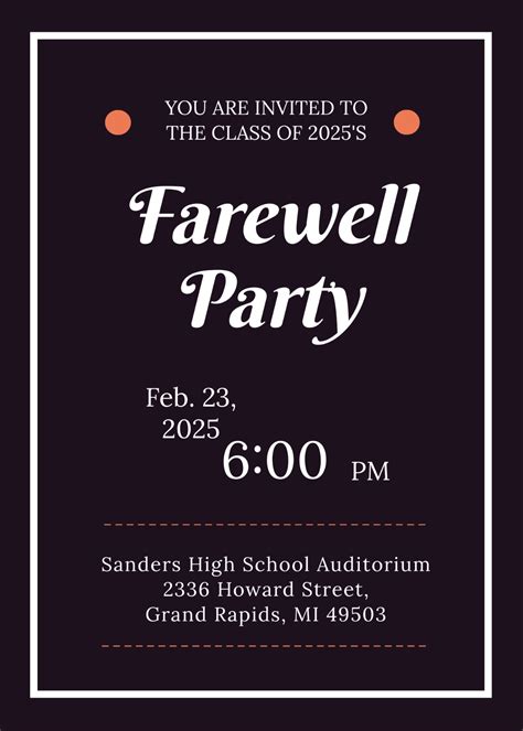 Invitation For Farewell Party To Principal at Mary Lockridge blog