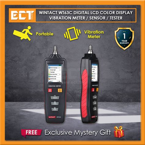 Wintact Wt C Digital Lcd Color Display Vibration Meter Sensor Tester