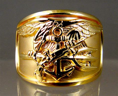 US navy rings Navy SEAL Ring-US Navy UDT Seal ring emblem is made from ...