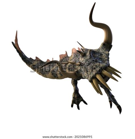 3dillustration Isolated Giant Fantasy Creature Dragon Stock ...