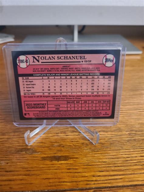 2024 TOPPS SERIES 2 NOLAN SCHANUEL ROOKIE 1989 SILVER PACK MOJO AUTO