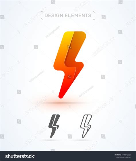 Vector Flash Logo Template Material Design Stock Vector (Royalty Free ...