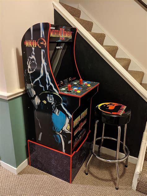 Arcade1up Mortal Kombat 2 Arcade Cabinet With Light Up Marquee 17