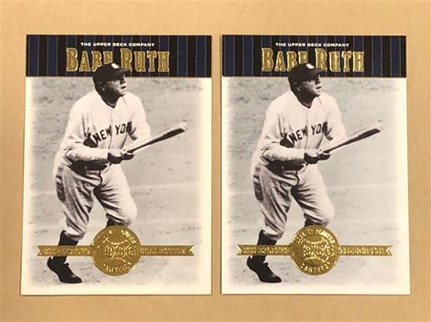 Upper Deck Cooperstown Collection Babe Ruth Nm Mt Hof Goat