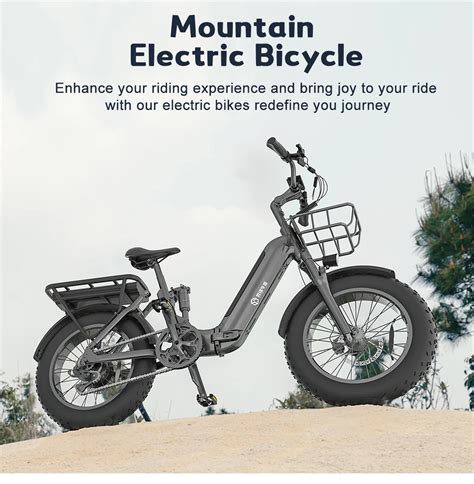 Складной электрический велосипед с толстыми шинами 1500 Вт 20 дюймов ...