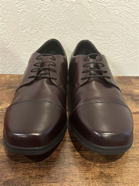 Birchbury Brenston Burgundy Minimalist Oxford Dress Shoe Us Eu Ebay