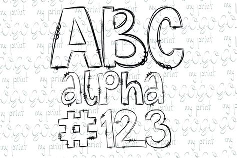 Alphabet Png File Transparent Doodle Letters Make Your Own